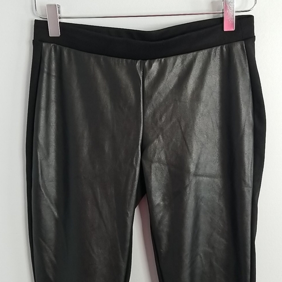 GUESS faux leather panel leggings Medium - Picture 3 of 9